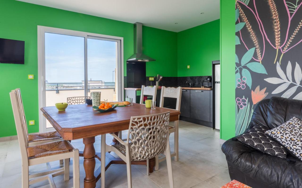 Babord, Appt Avec Terrasse Et Vue Mer Saint-Côme-de-Fresné Zewnętrze zdjęcie